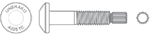 F1852 tension control structural bolt