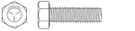 Grade 5 hex cap screw