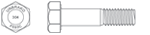 Stainless steel hex head bolt and screw